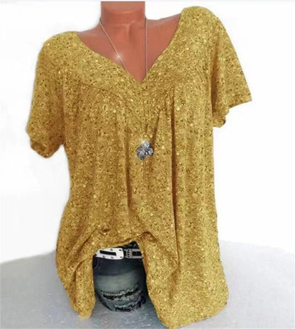 Dames Boho Zomerblouse met Bloemenprint - Celeste