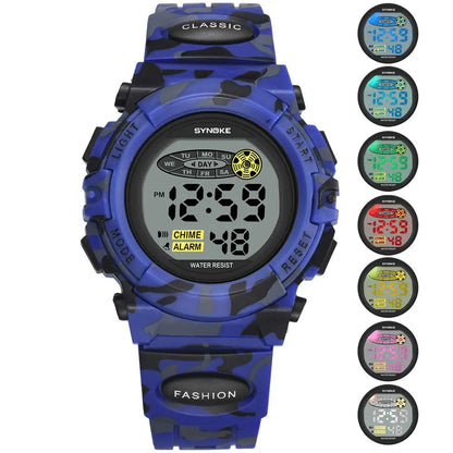 Waterdichte digitale kinderhorloge met LED-display – Livano