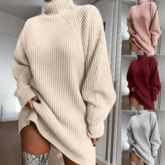 Comfortabele Coltrui Jurk - Celeste