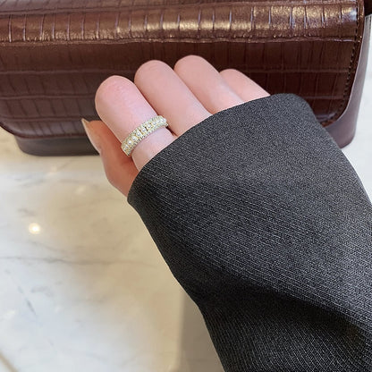 Luxueuze Gouden Ring met Parel - Martina