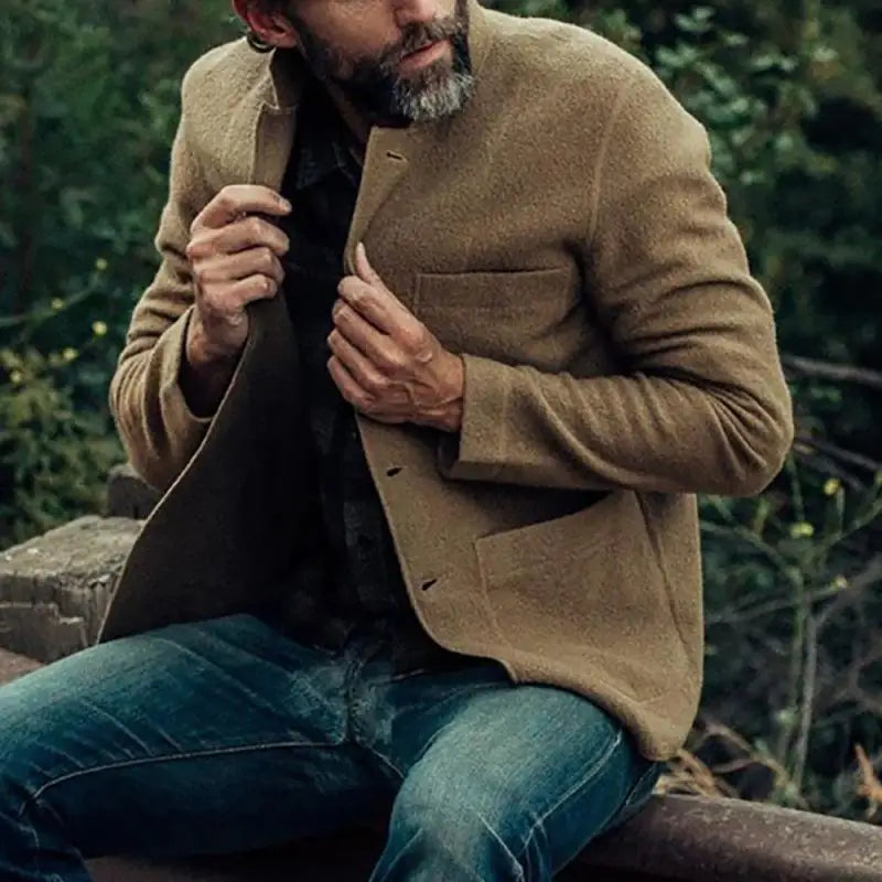 Heren cardigan met getailleerde pasvorm – Dario