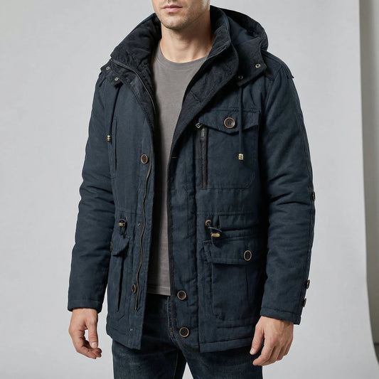 Herren-Parka Mit Kapuze Und Bündchen - Carlos