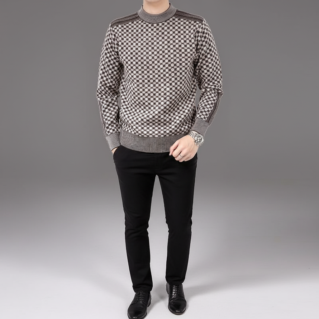 Herren Pullover Mit Rundhalsausschnitt - Andreas