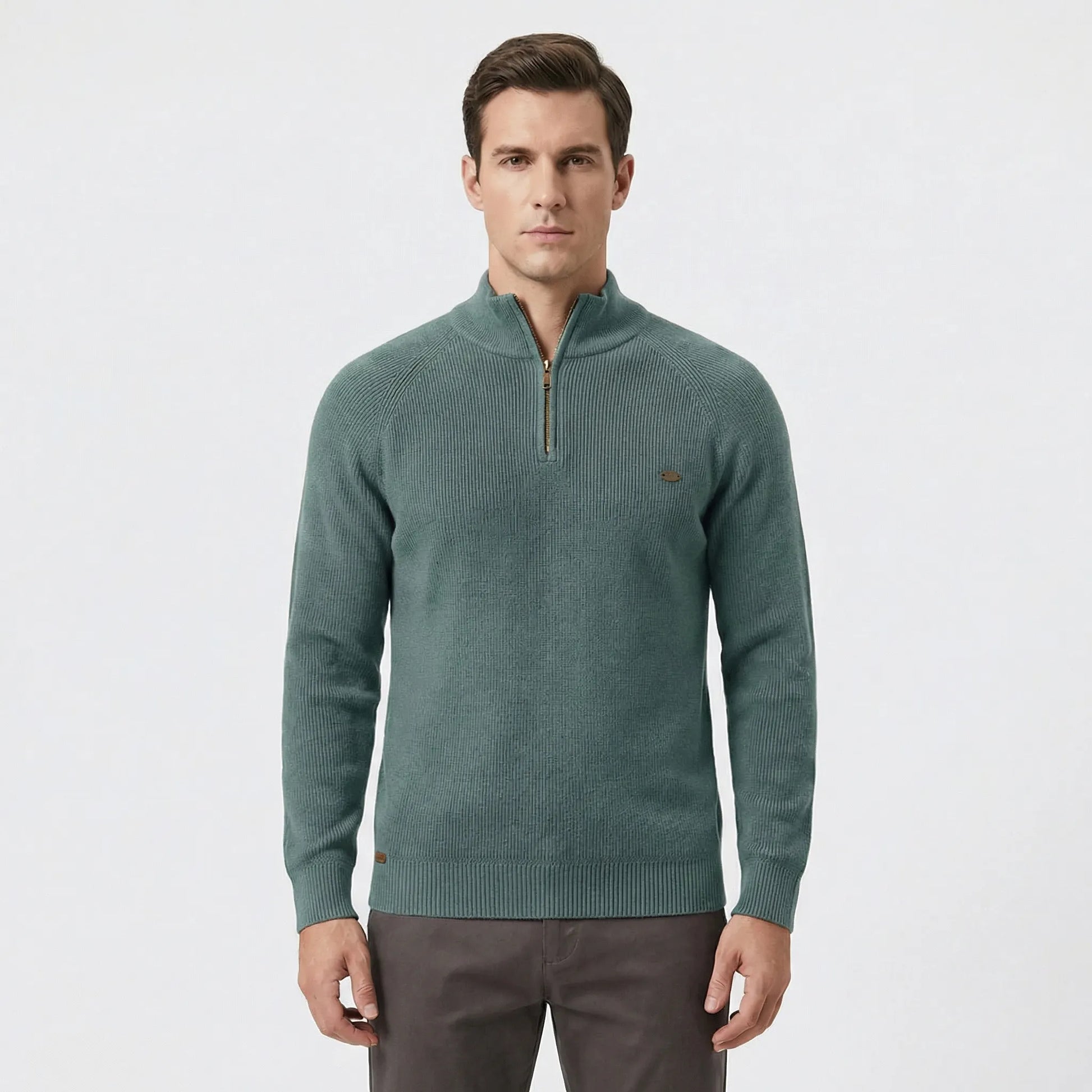 Herrenpullover Mit Halbem Reißverschluss - Mateo