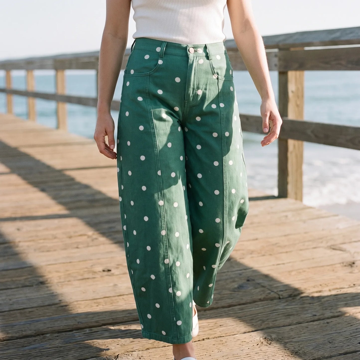 High-Waist Barrel Jeans -  Sonya