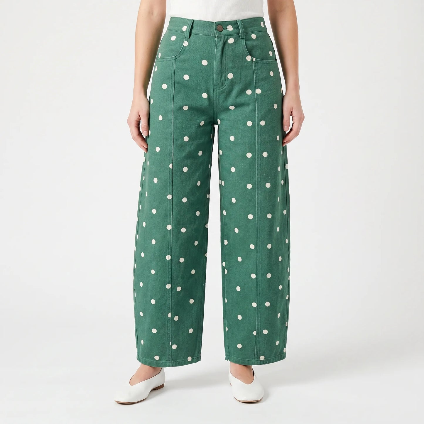 High-Waist Barrel Jeans -  Sonya