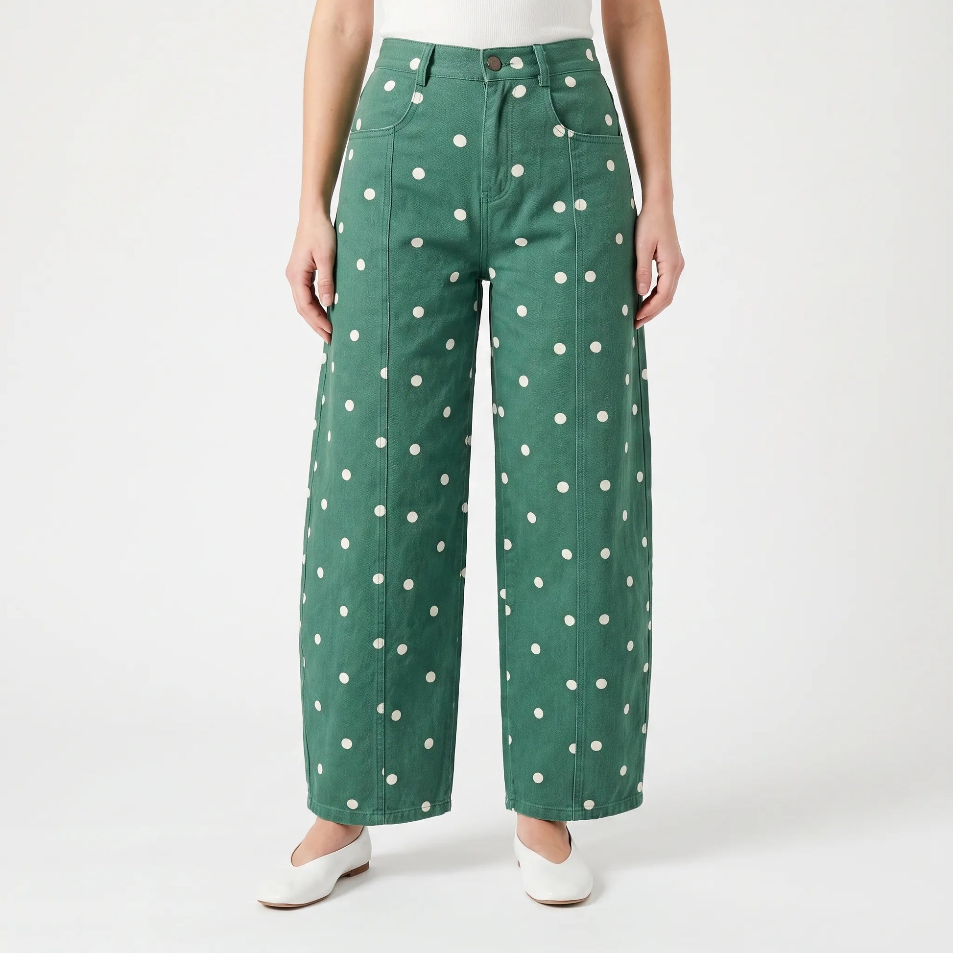 High-Waist Barrel Jeans -  Sonya
