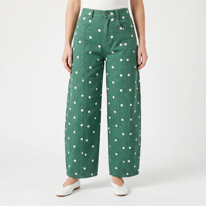 High-Waist Barrel Jeans -  Sonya