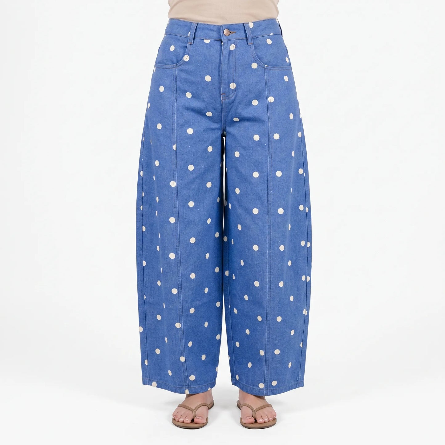 High-Waist Barrel Jeans -  Sonya