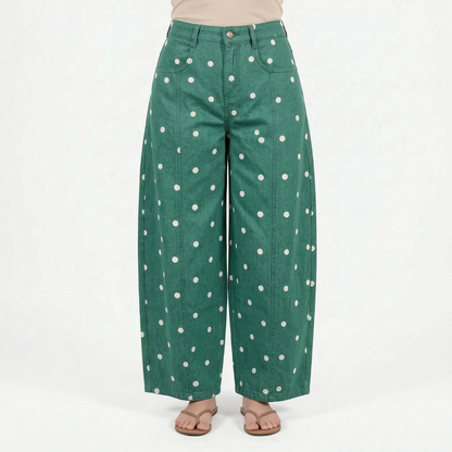 High-Waist Barrel Jeans -  Sonya