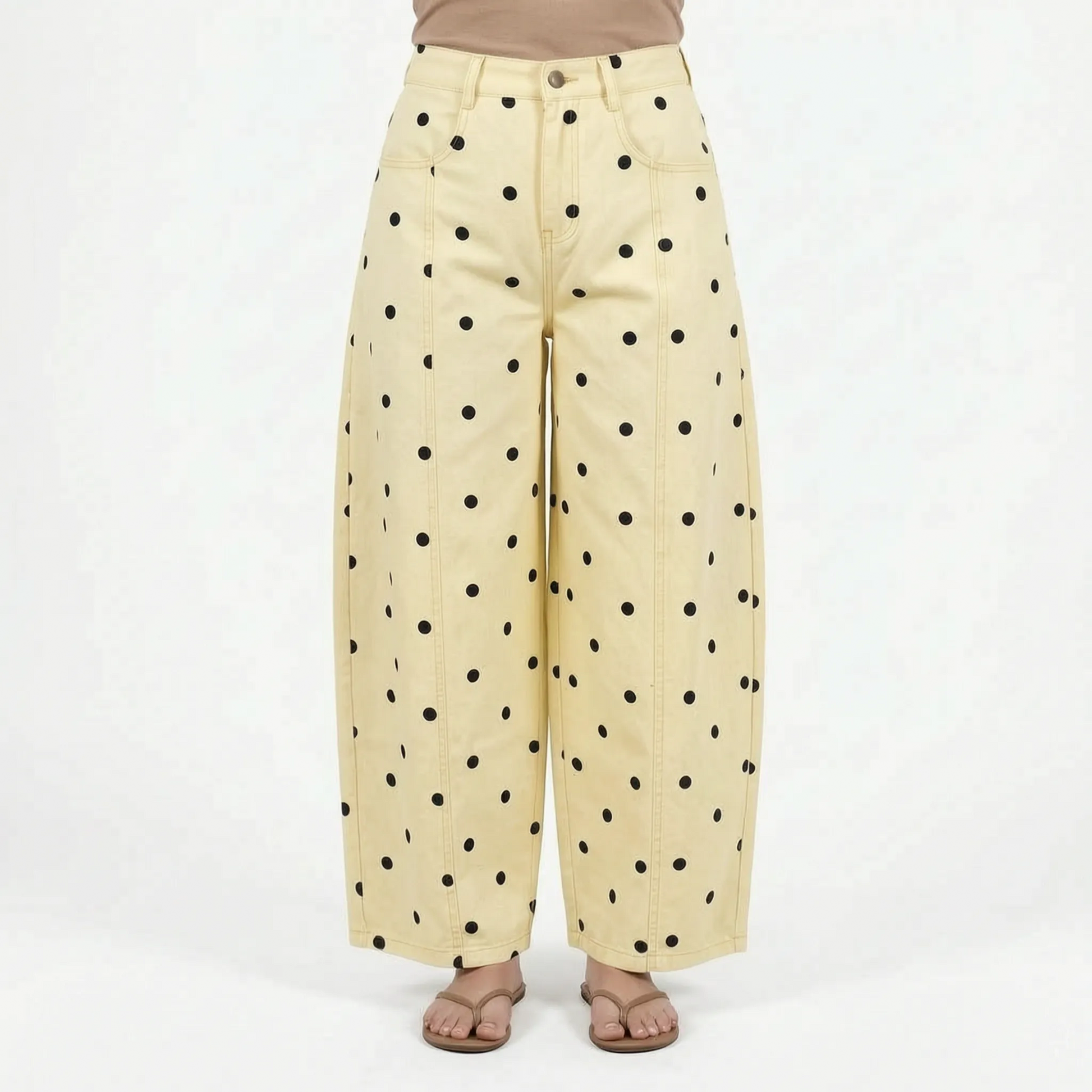 High-Waist Barrel Jeans -  Sonya