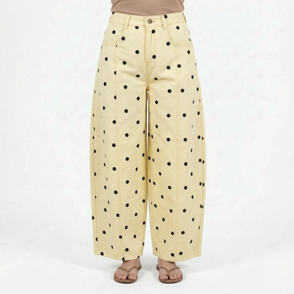 High-Waist Barrel Jeans -  Sonya