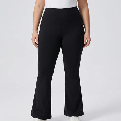 High-Waisted Flare Bootleg Plus Size Leggings - Joann