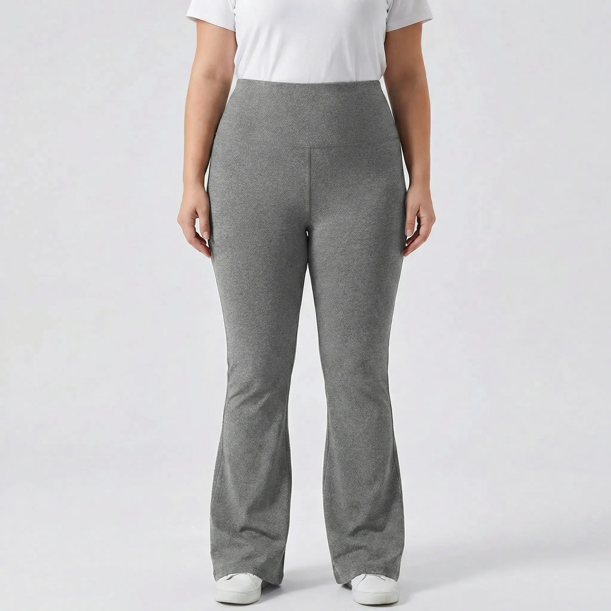 High-Waisted Flare Bootleg Plus Size Leggings - Joann