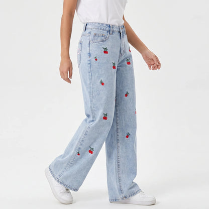 High-Waisted Wide-Leg Jeans -  Lola