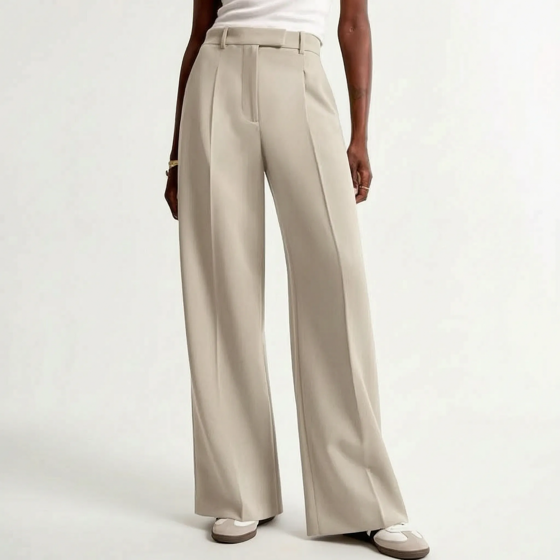 High-Waisted Wide-Leg Trousers - Gail