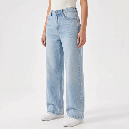 High-Waisted Wijde Dames Jeans -  May