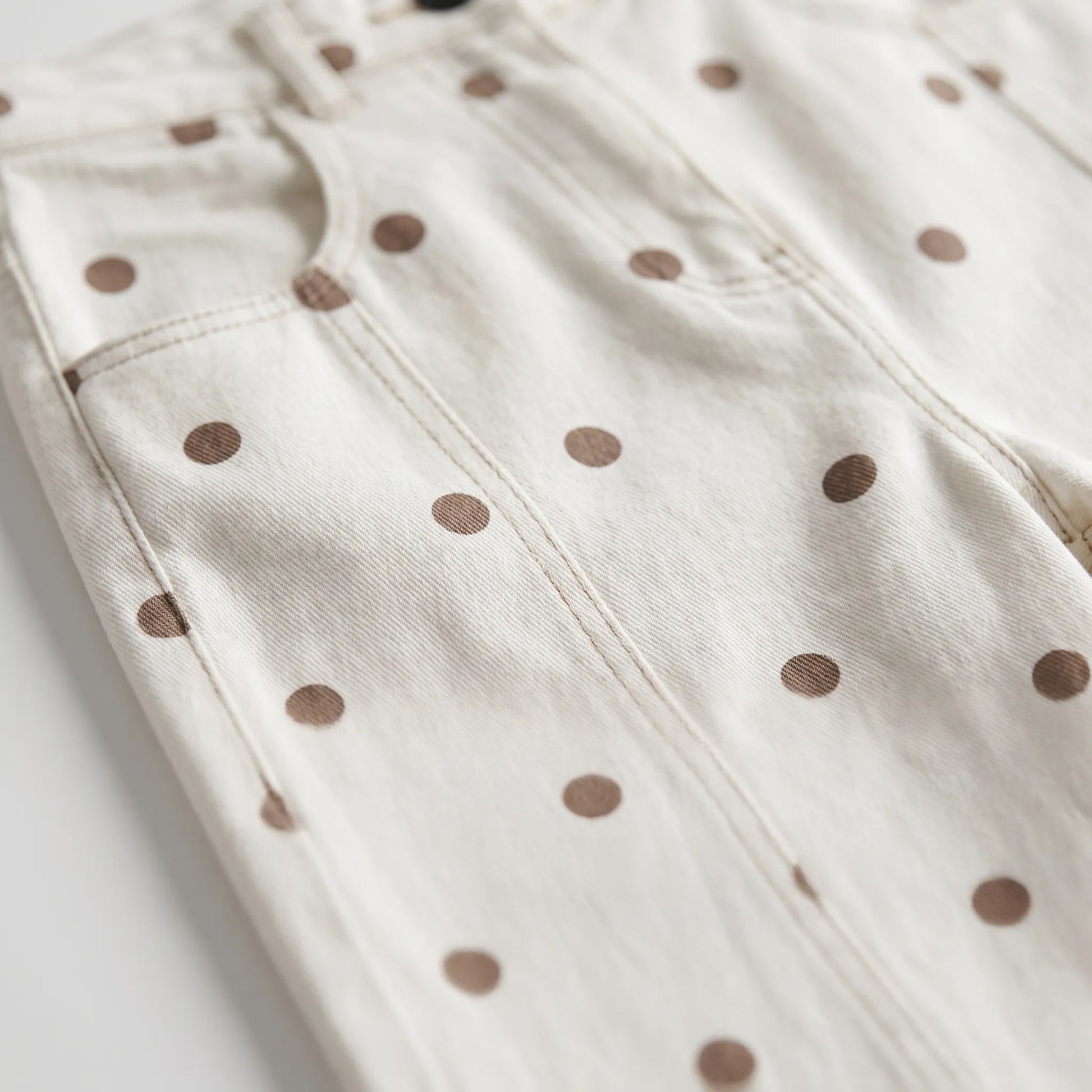 High-waist barrel broek met stippen - Shawna