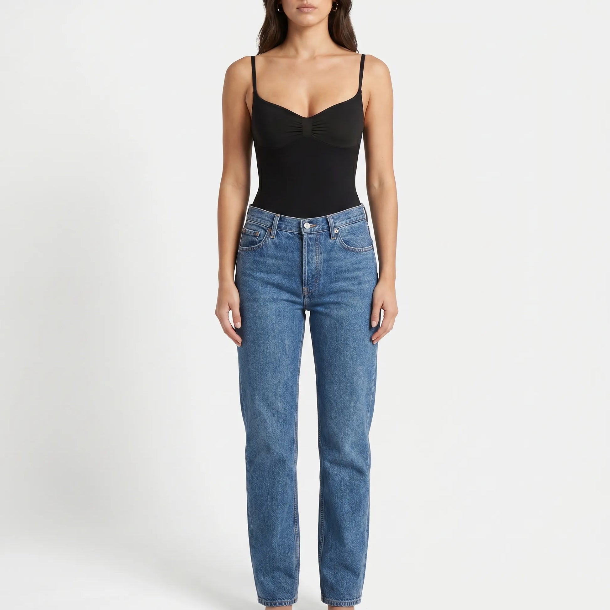 High Cut Sleeveless Bodysuit - Joyce