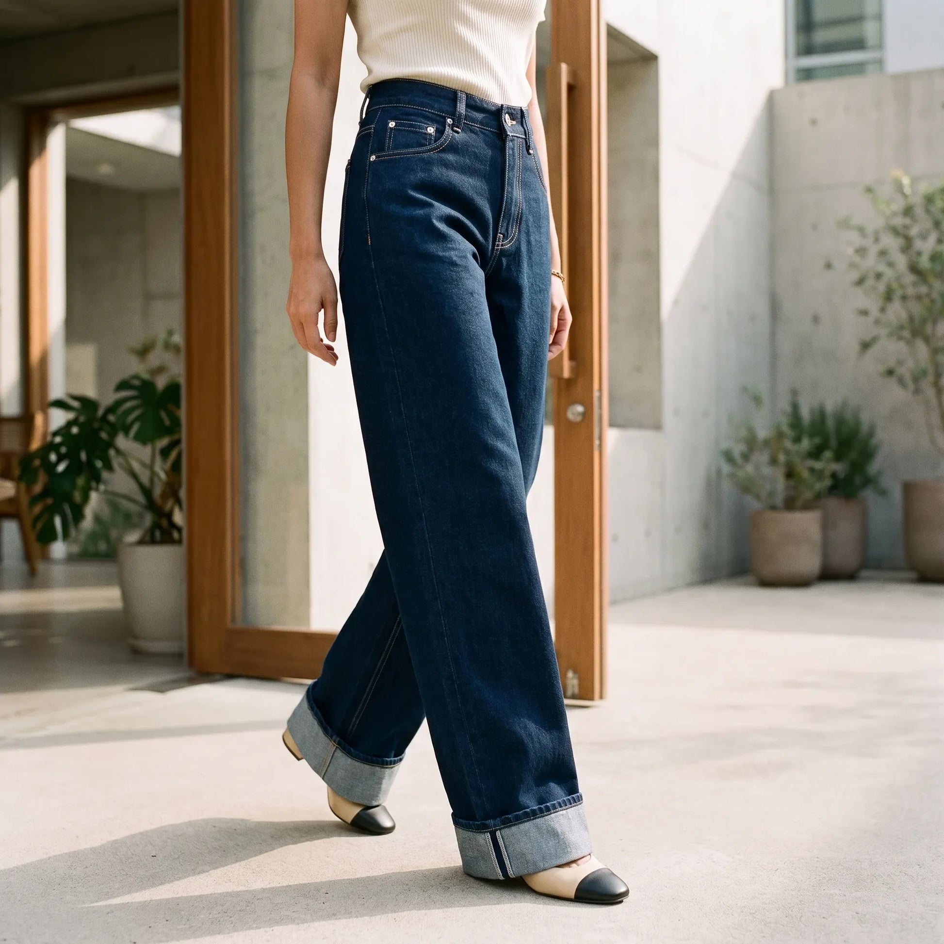 High Waist Jeans Wide Leg -  Sophie