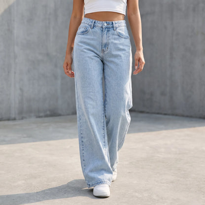 High Waist Wide Leg Jeans Dames -  Ethel