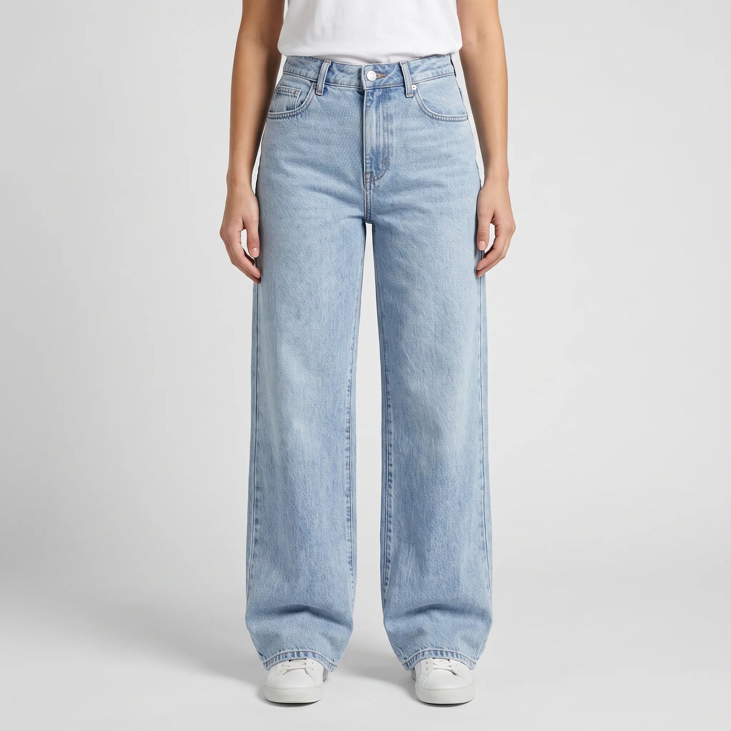 High Waist Wide Leg Jeans Dames -  Ethel