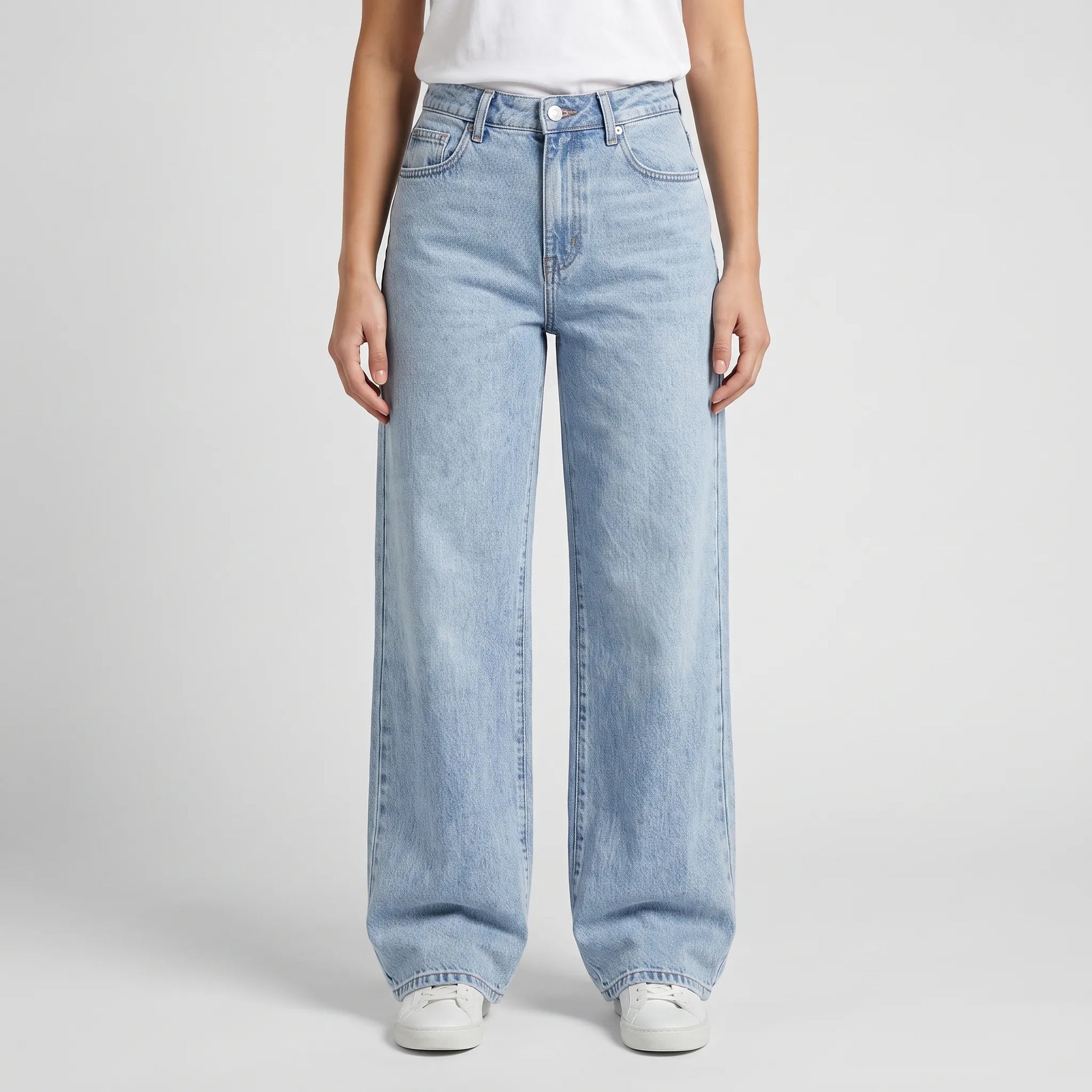 High Waist Wide Leg Jeans Dames -  Ethel