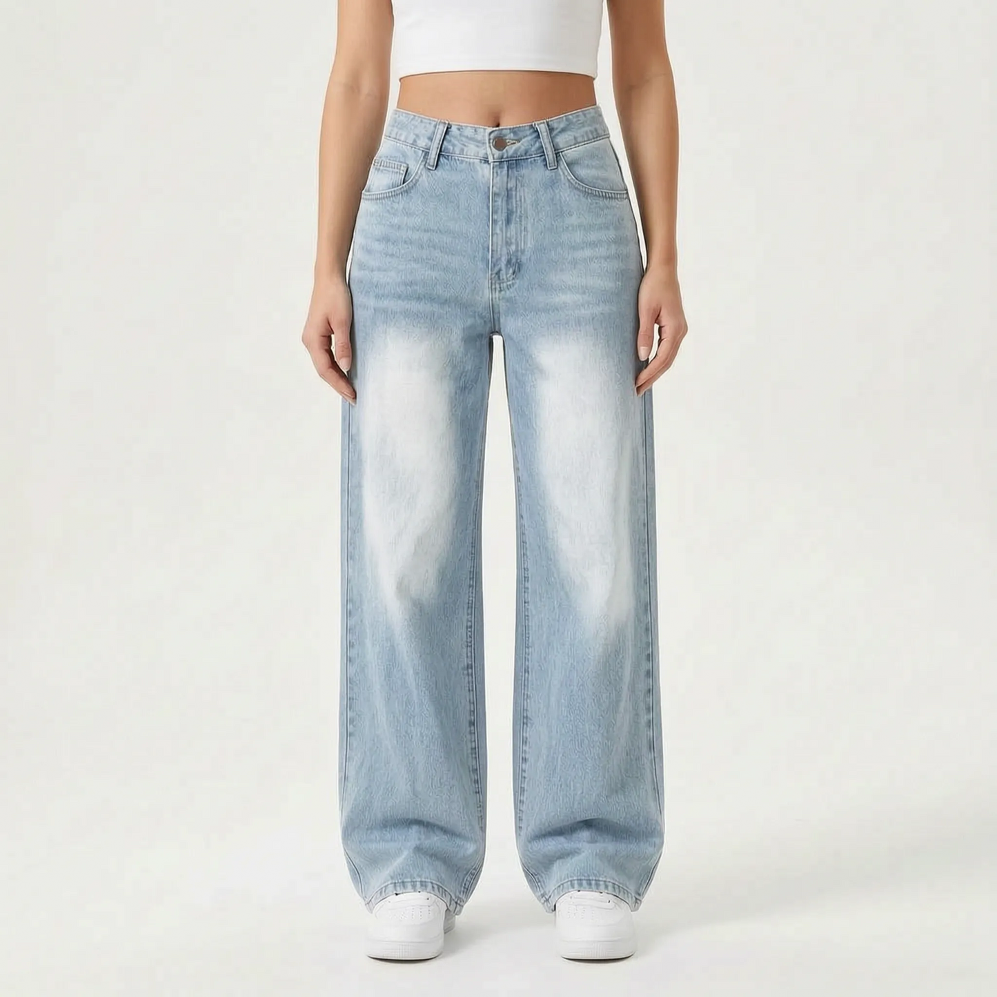 High Waist Wide Leg Jeans Dames -  Ethel
