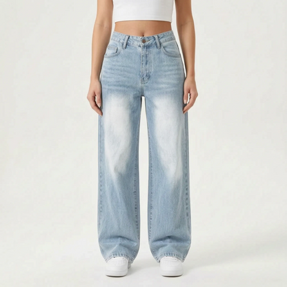 High Waist Wide Leg Jeans Dames -  Ethel