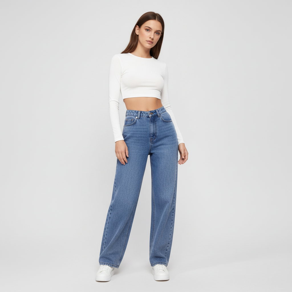 Hochgeschnittene Jeans - Anna