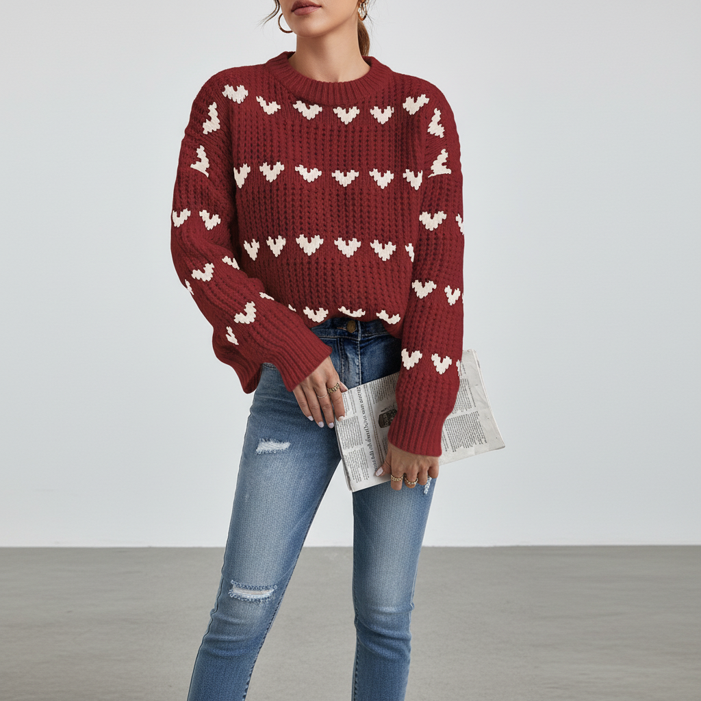 Hochkragen Pullover - Irene