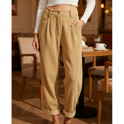 Hochtaillierte Cordhose - Marie