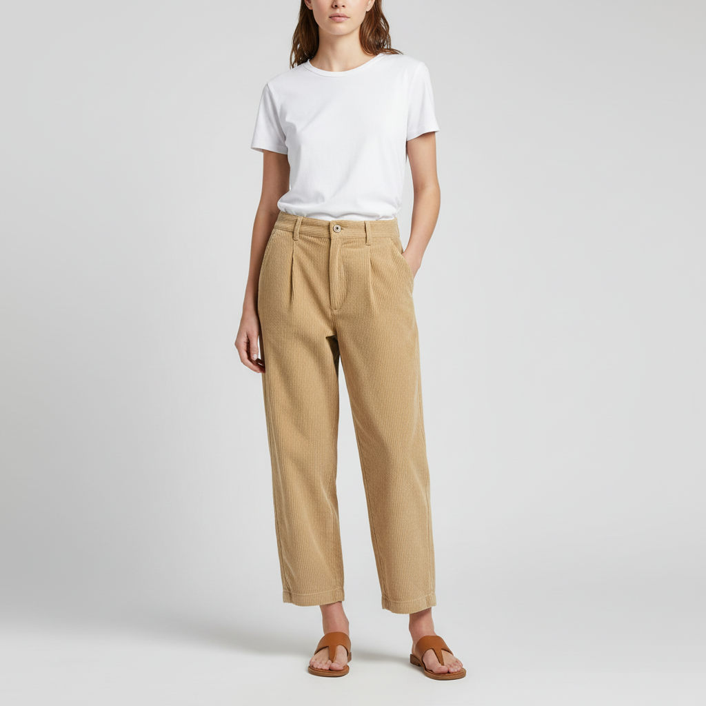 Hochtaillierte Cordhose - Marie
