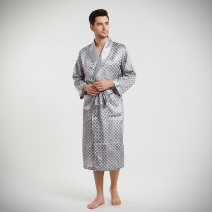 Hochwertiger Satin-Bademantel - Marius