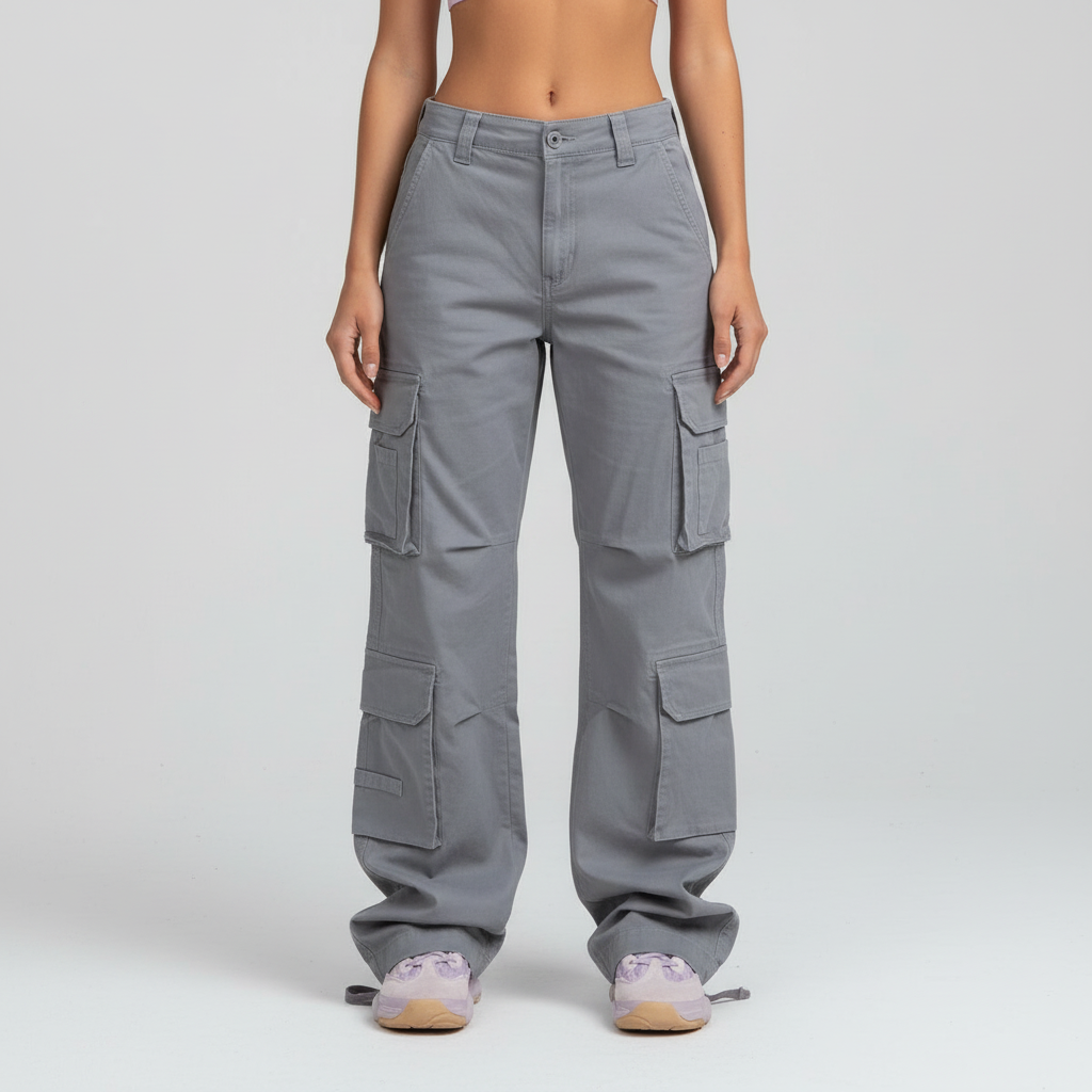 Hohe Taille Cargo Hose - Valentina