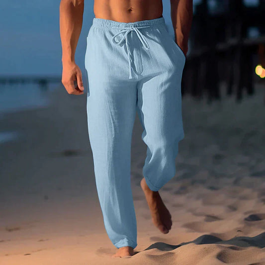 Heren Linnen Broek met Verstelbare Taille – Jules