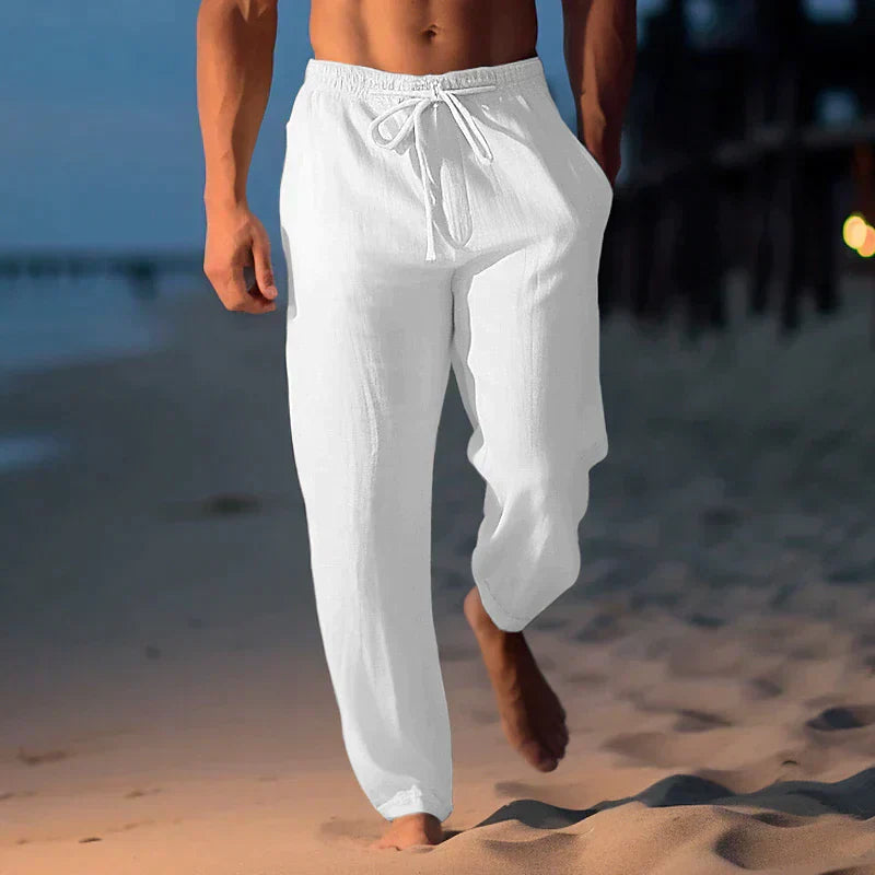 Heren Linnen Broek met Verstelbare Taille – Jules