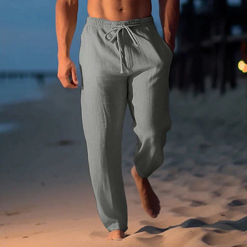Heren Linnen Broek met Verstelbare Taille – Jules