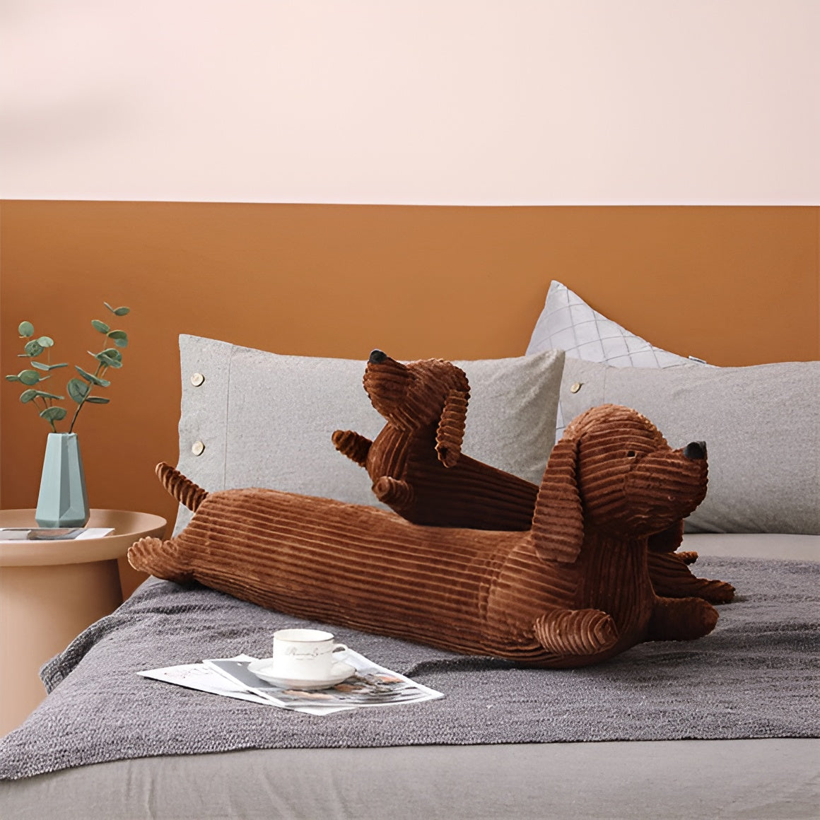 Pluche Ergonomisch Teckelkussen – DaxiRest