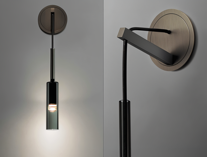 Minimalistische Wandlamp met Rookglas – Orvane