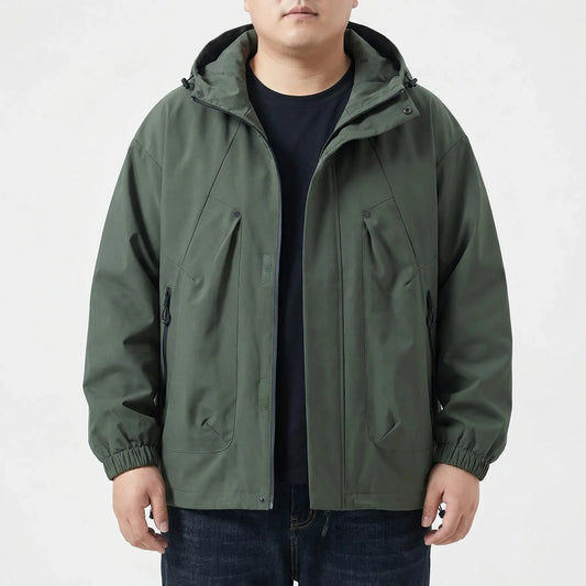 Hooded Oversized Windbreaker Jacket - Adrian