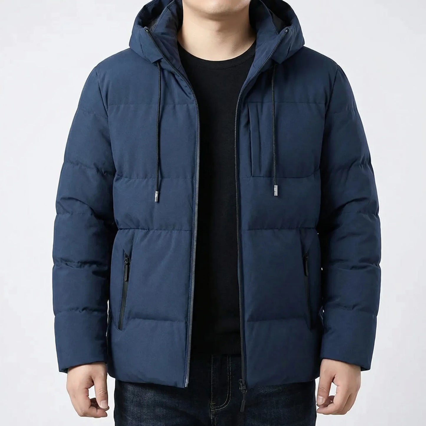 Hooded Padded Puffer Jacket For Men - Gustavo