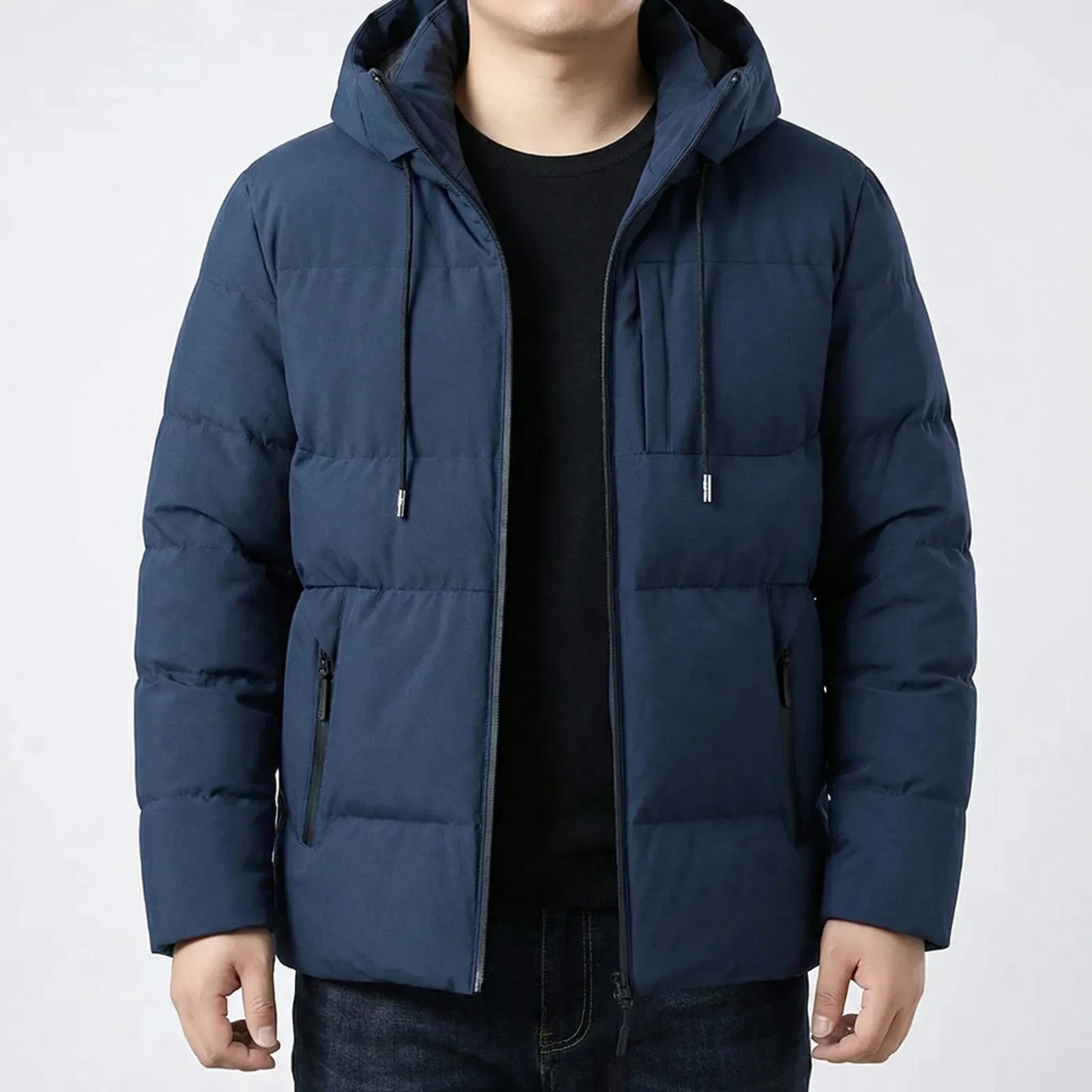 Hooded Padded Puffer Jacket For Men - Gustavo