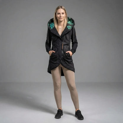 Hooded Zip-Up Winter Jacket For Women - Sally