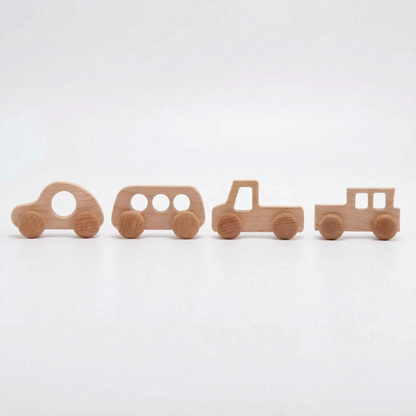 Houten Speelgoedauto Set - RolliRides