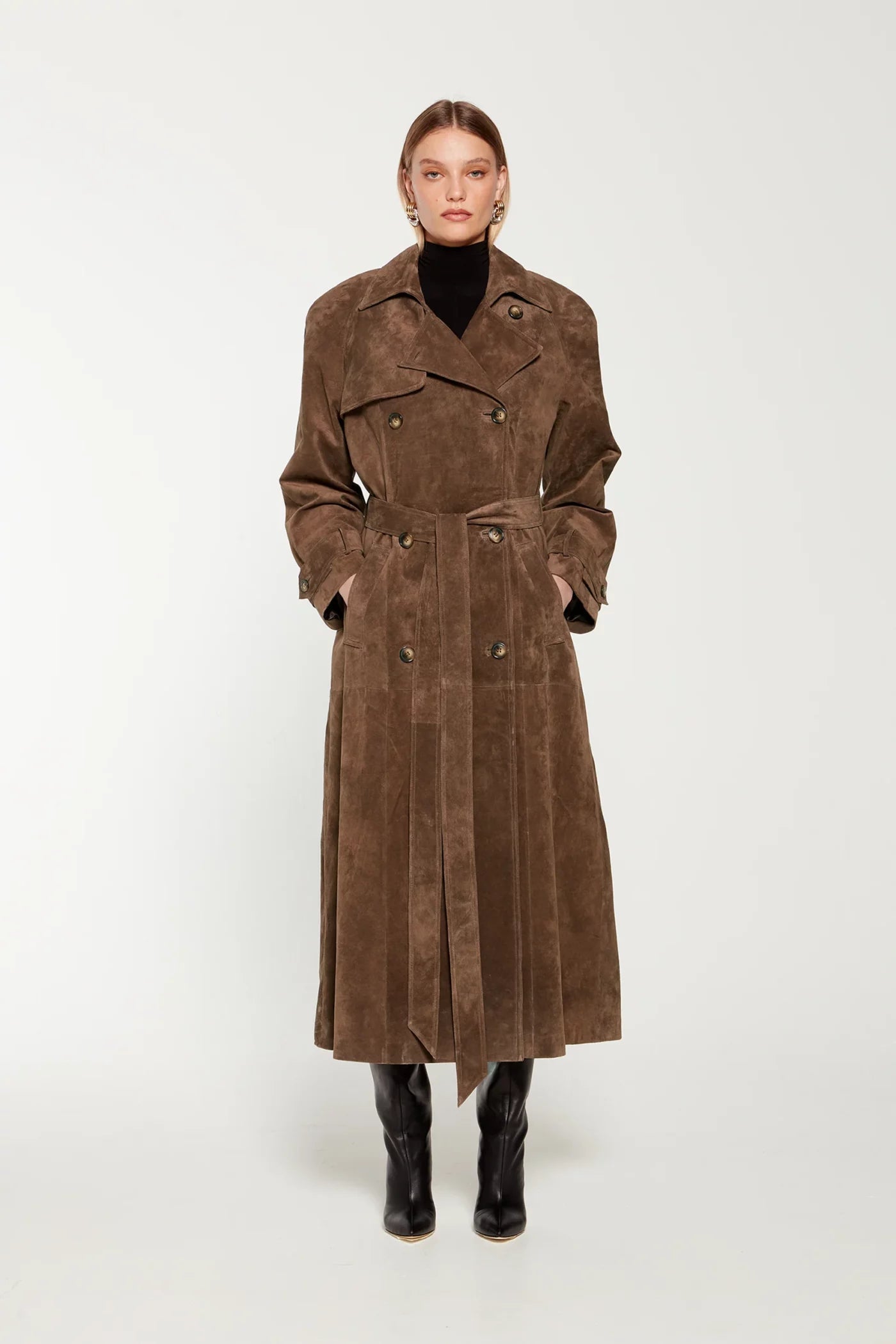 Faux Suede Winterjas voor Dames - Sorina