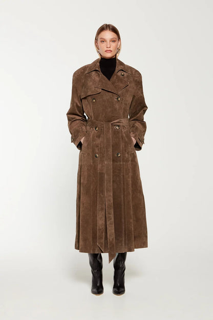 Faux Suede Winterjas voor Dames - Sorina