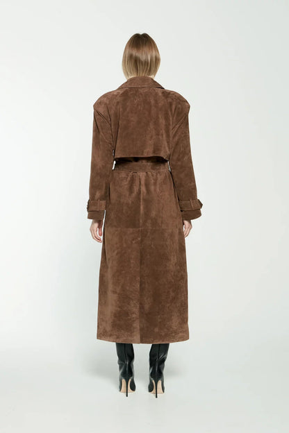 Faux Suede Winterjas voor Dames - Sorina