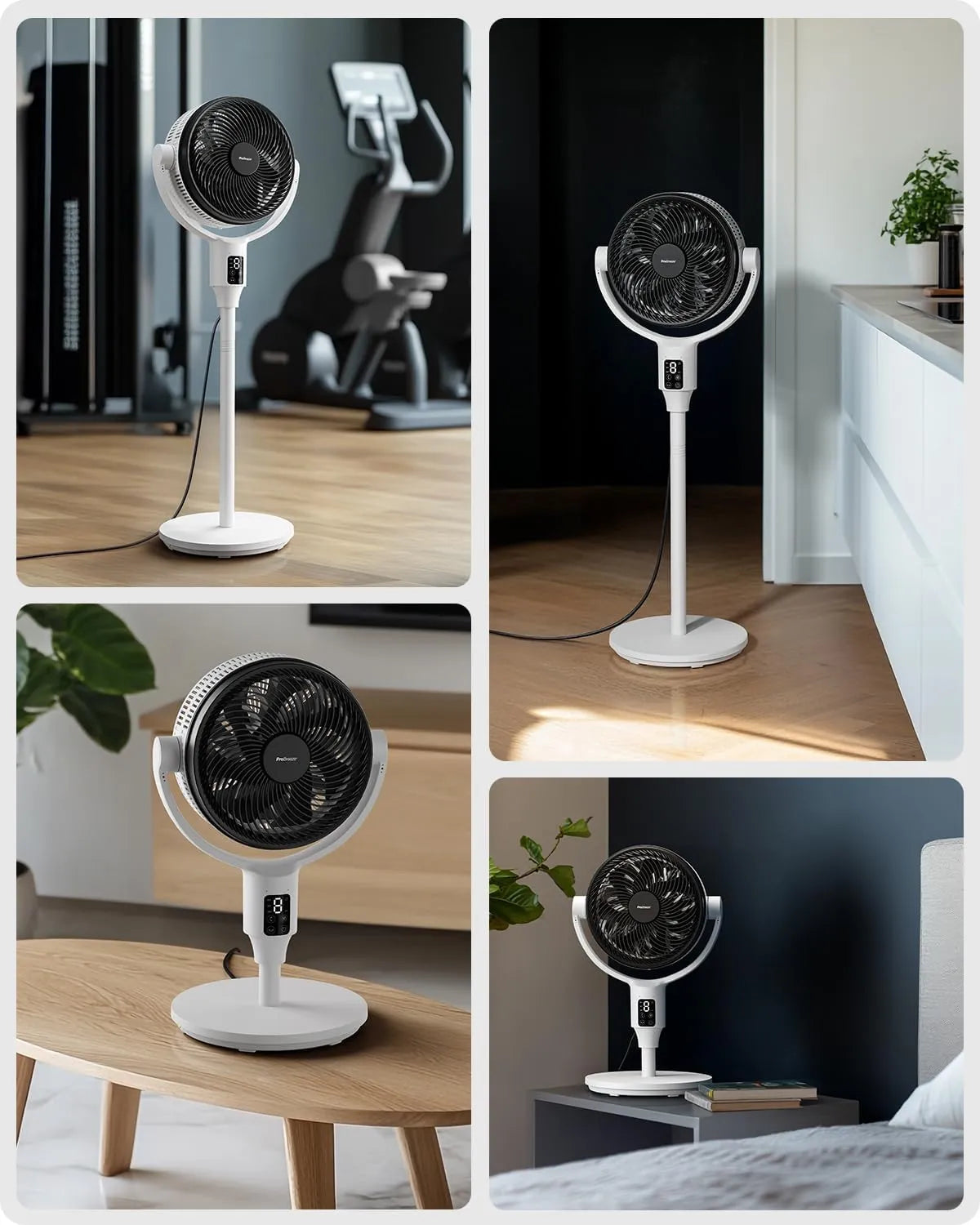 In Hoogte Verstelbare Tafelventilator - Breeziq