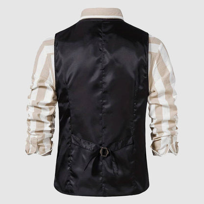 Vintage Heren Gilet met Ruitpatroon – Henri